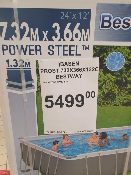 Basen stelażowy 7.32x3.66x1.32 bestway