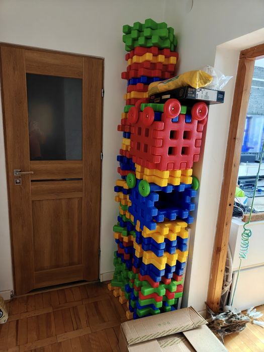 74 klocki wafle XXL mega duże