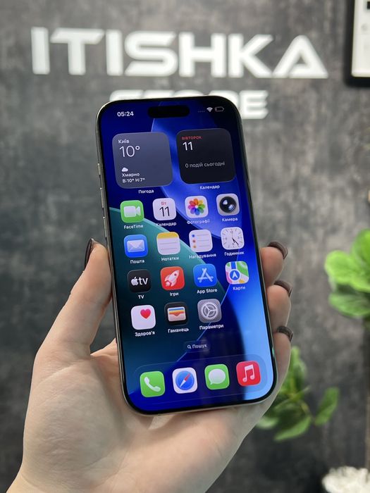 iPhone 16 Pro • Natural Titanium • 128GB • 97%Акб • Оплата частинами