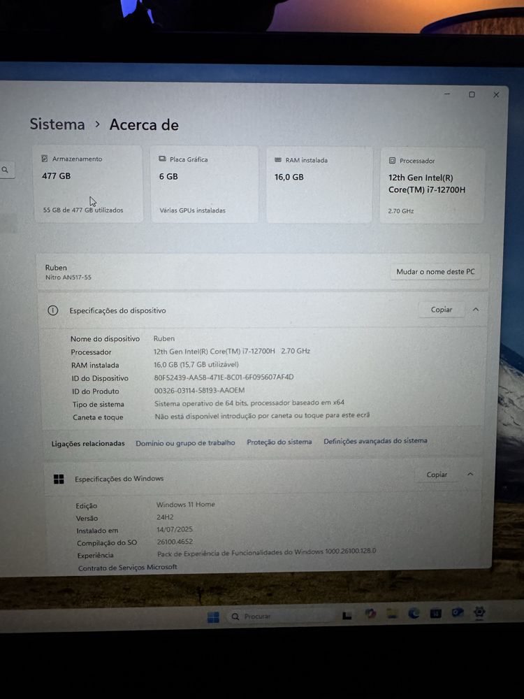 Vendo Portatil Gaming Acer