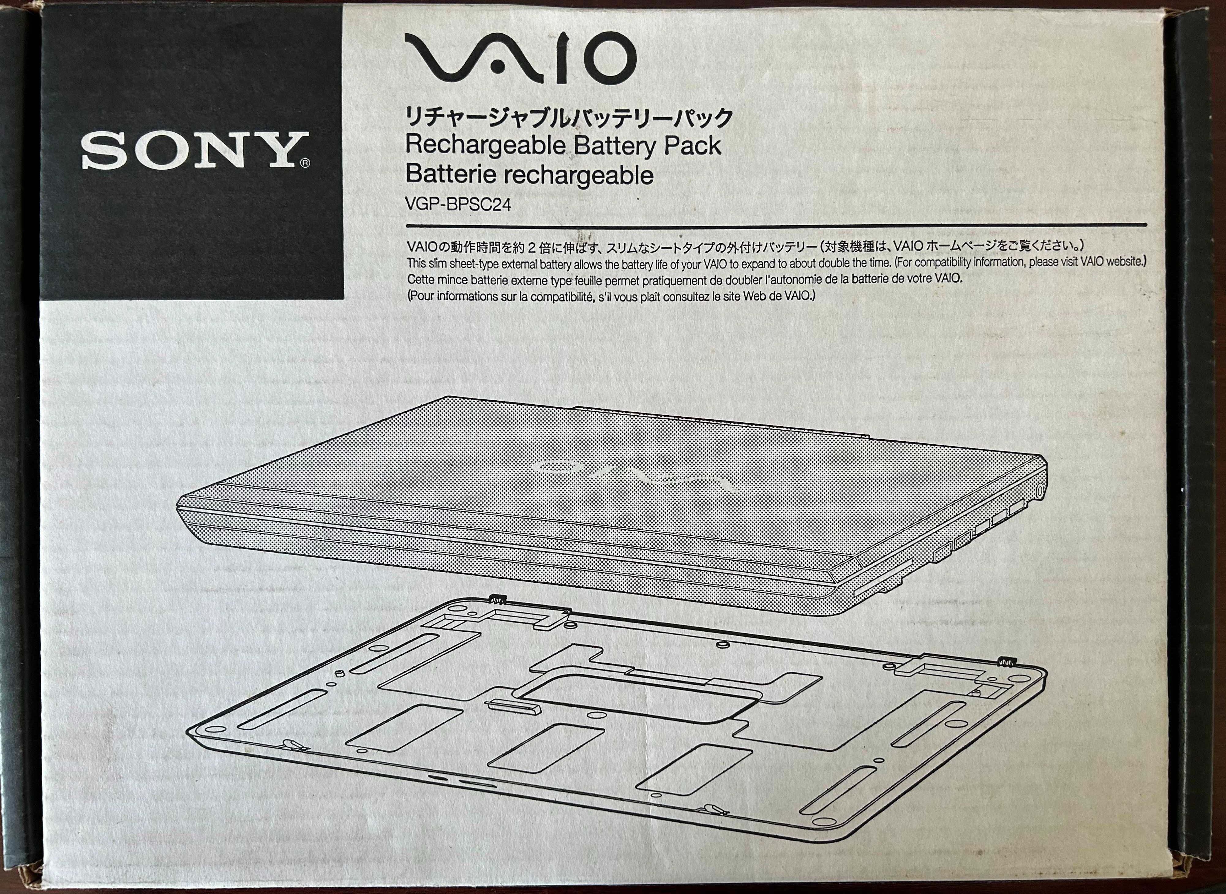 Bateria do laptopa Rechargeable Battery Pack Sony VAIO VGP-BPSC24