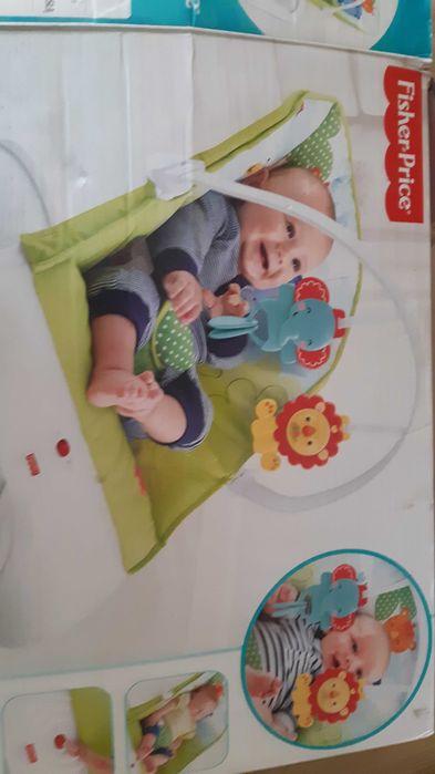 Fisher-Price Pierwszy Leżaczek Bujaczek Zwierzątka