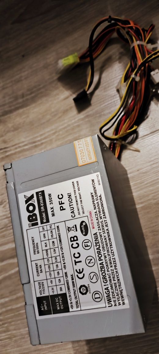 Zasilacz ATX Feel I 350W Sprawny