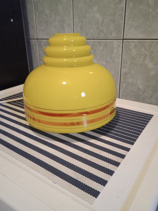 Klosz żyrandol lampa wisząca prl loft