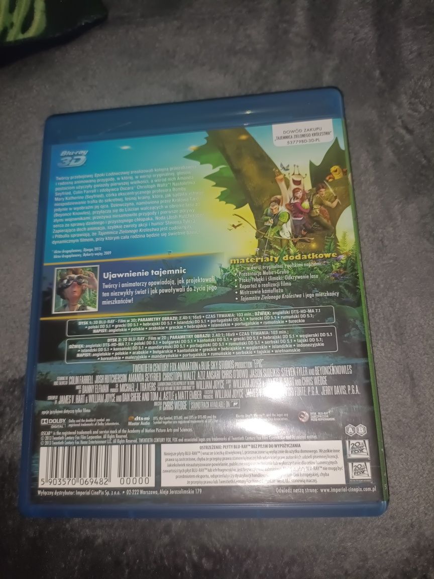 BluRay tajemnica Zielonego królestwa 3D