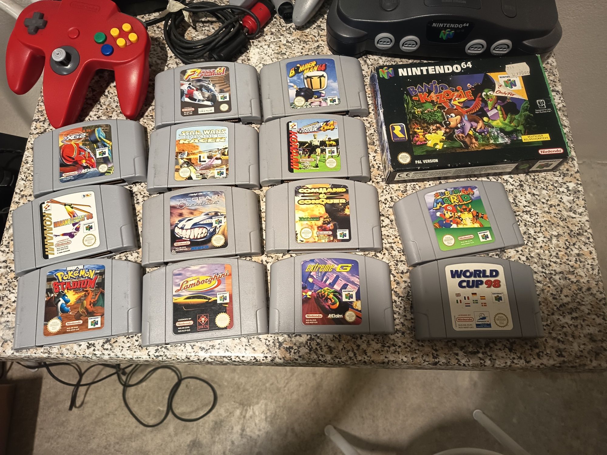 Mintendo 64 com 15 jogos