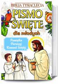 Pismo Święte Dla Młodych Biblia Z Papugą Pamiątka Komunia Op. Twarda