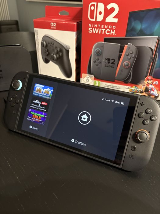 Nintendo switch 2 + Pro controller 2 + cyberpunk 2077 + karta sd 256GB