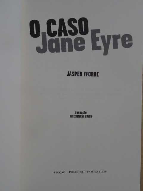 O Caso Jane Eyre de Jasper Fforde - 1ª Edição