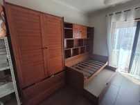 Mobília completa quarto de solteiro (cama+secretária+roupeiro)