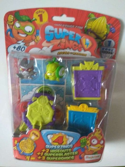 Super Zings superzings blister 4pack figurki kryjówki srebrna silver e