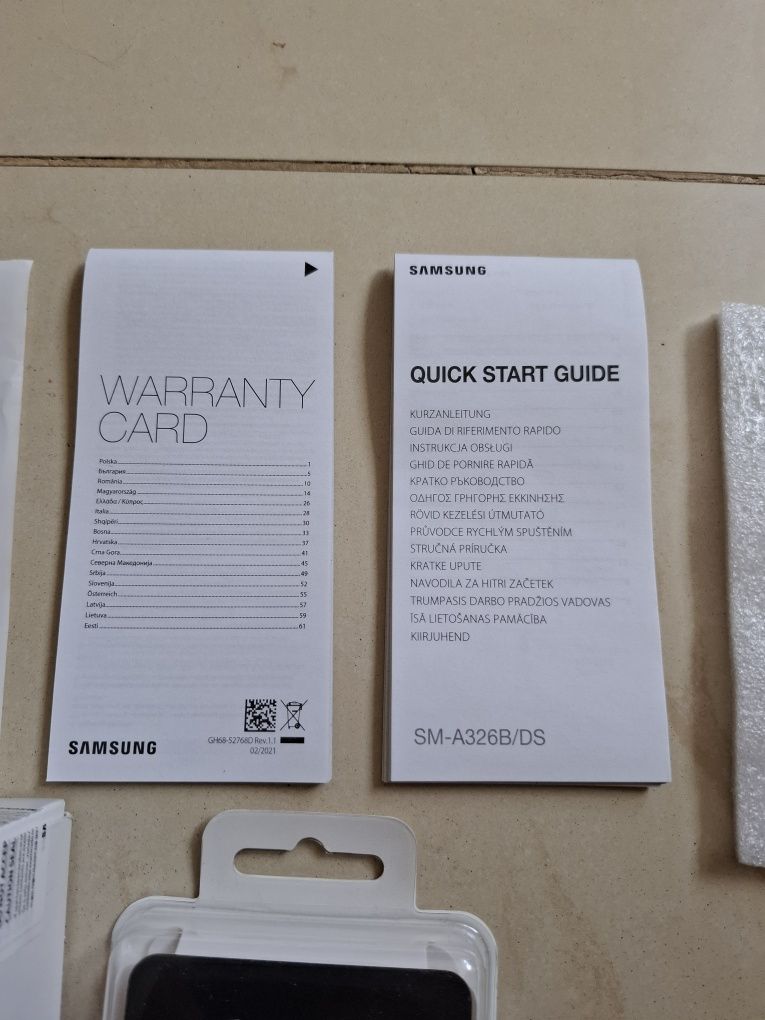 Samsung NOWE ORYGINALNE słuchawki bezprzewodowe BUDS do telefon A32 5G