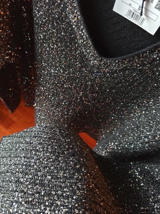 Sweterek Mohito cekiny metaliczna nitka S