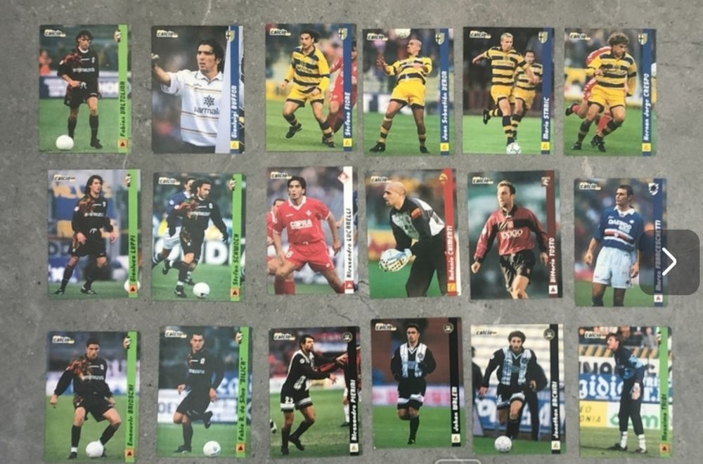 Футбольние Карточкі DS Pianeta Calcio 1999 Serie A 18 шт