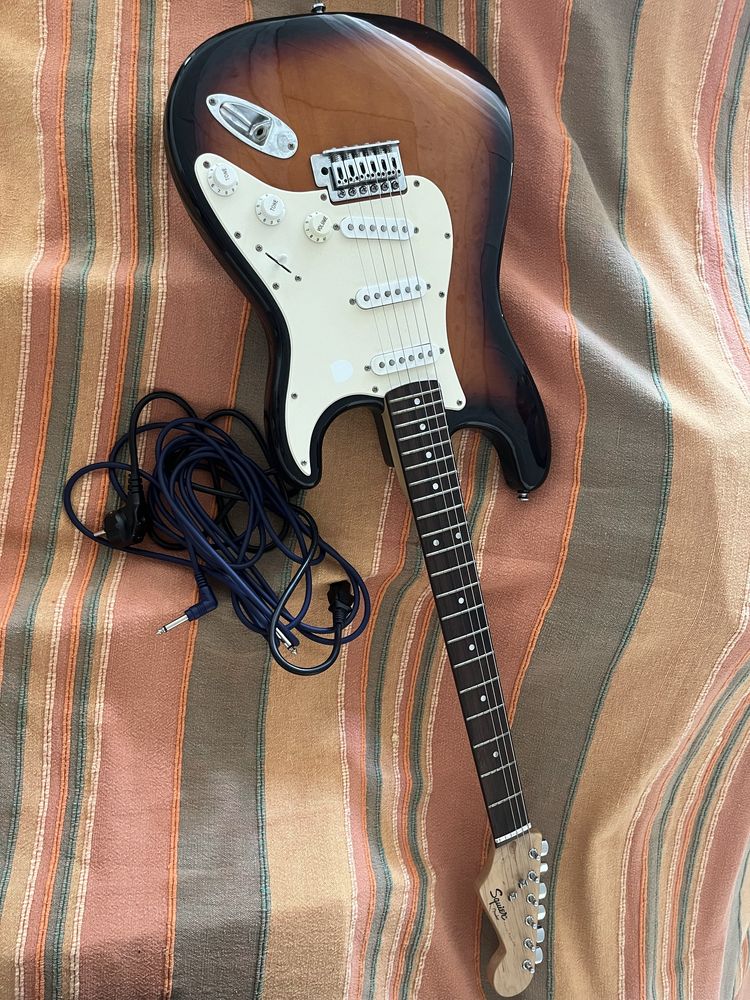 Gitara elektryczna + wzmacniacz + pokrowiec