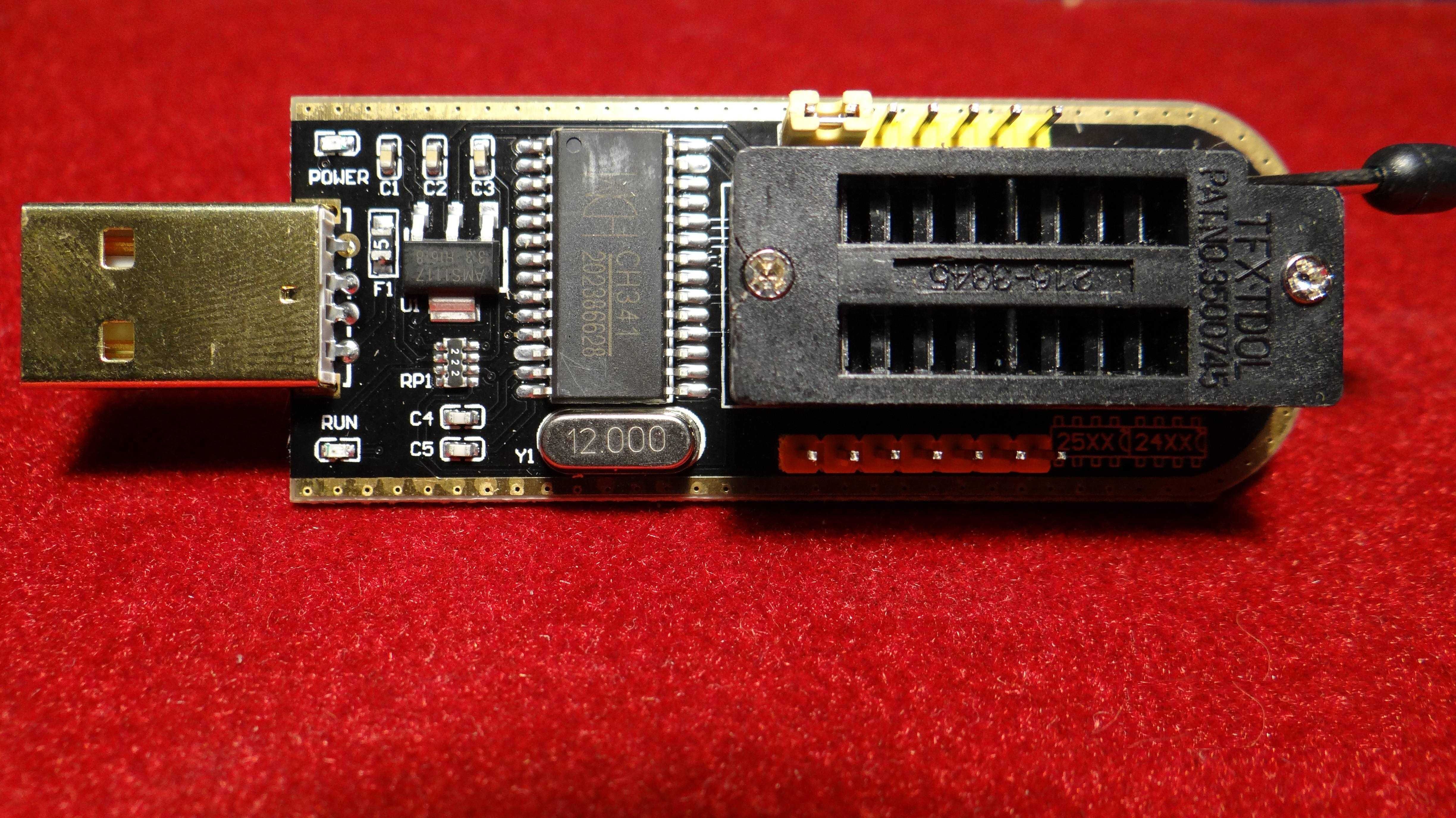 USB Программатор CH341 CH341B Gold SPI FLASH EEPROM