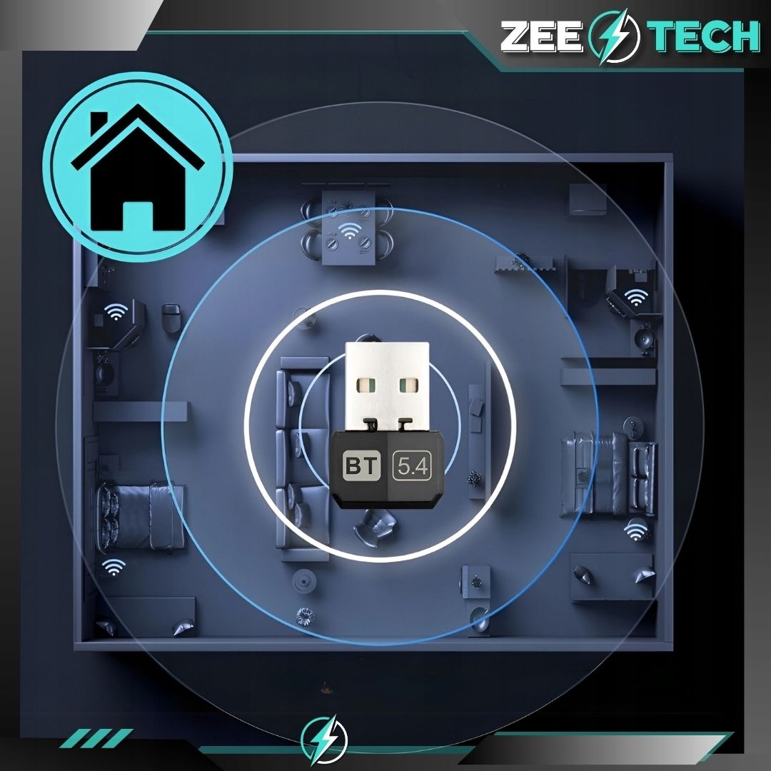 Adapter Bluetooth 5.4 Usb Do Komputera Telewizora Nadajnik Odbiornik