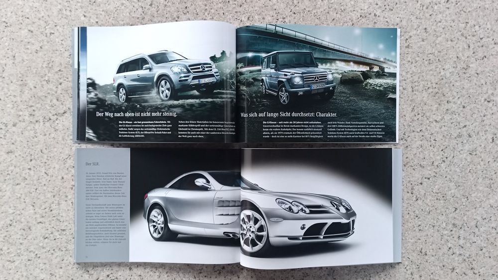 Mercedes Benz PERSONENWAGEN Program paleta modeli 2005 rok. Prospekty