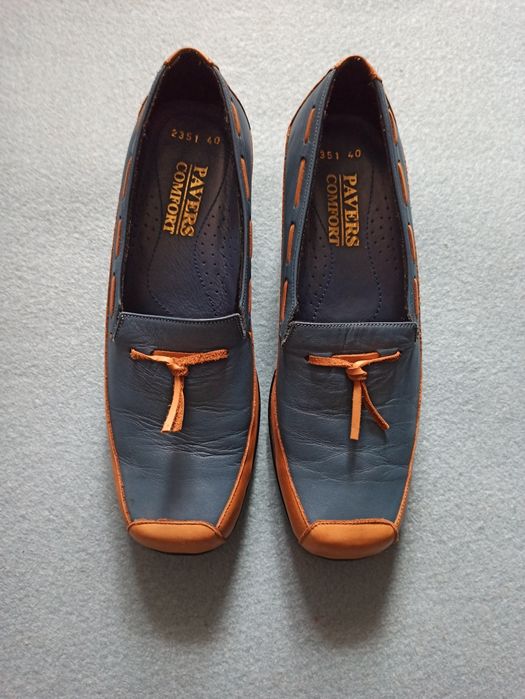 Женские туфли, кожа.