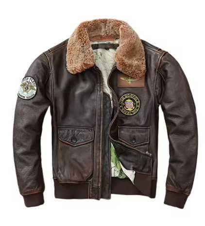 Męska kurtka pilotka prawdziwa naturalna skóra XXXL