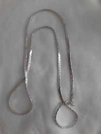 Srebrny łańcuszek z lat 90-tych - 50 cm