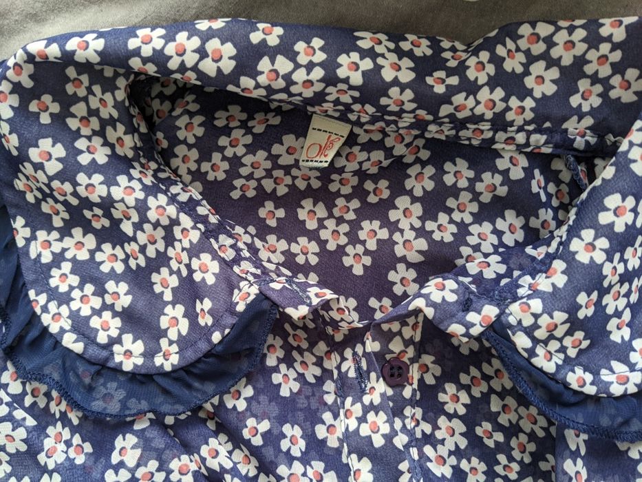 Шикарная винтажная блуза с воротничком