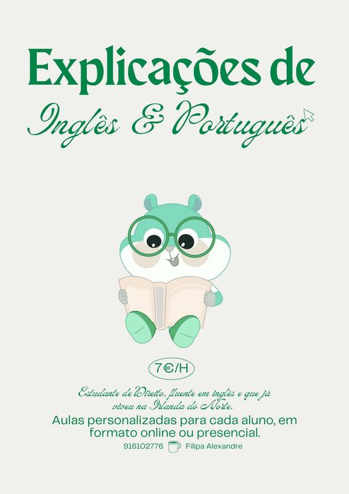 Explicações de Inglês e Português