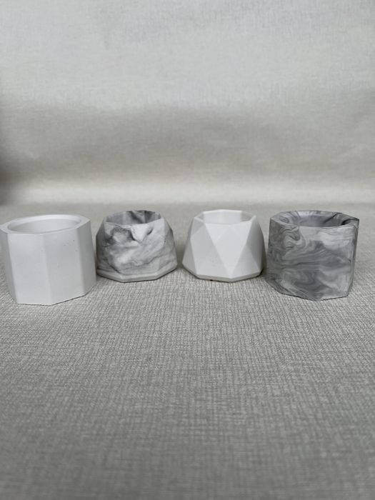 Гипсовые подсвечники,кашпо,декор,соевые свечи