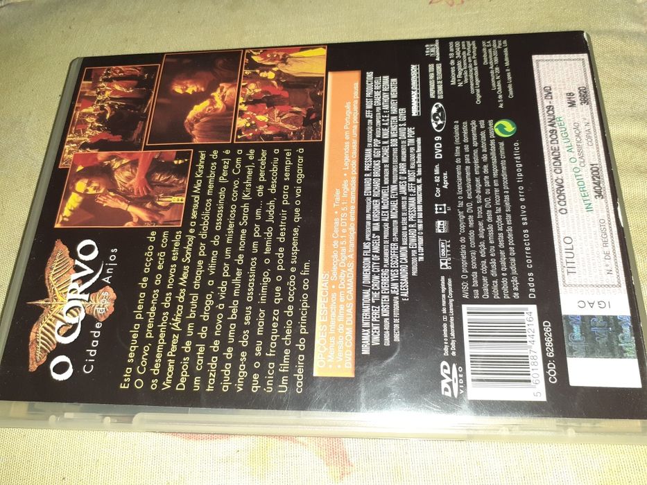 O CORVO - cidade dos anjos DVD filme -* original