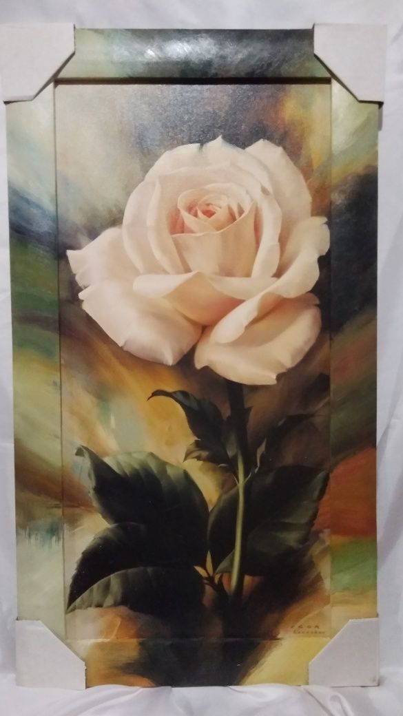 Картина Роза репродукция,дорисовка.
