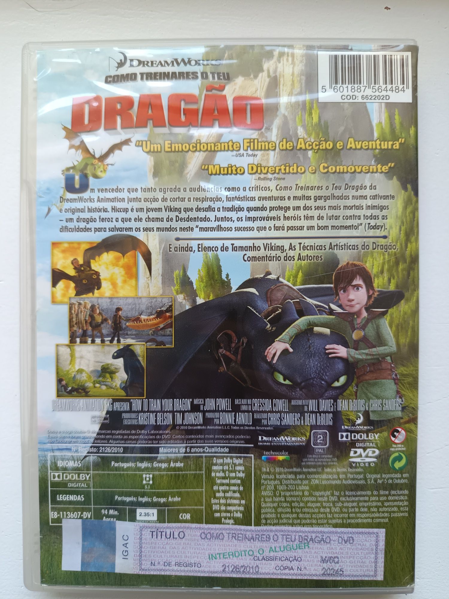 DVD dragão.        .