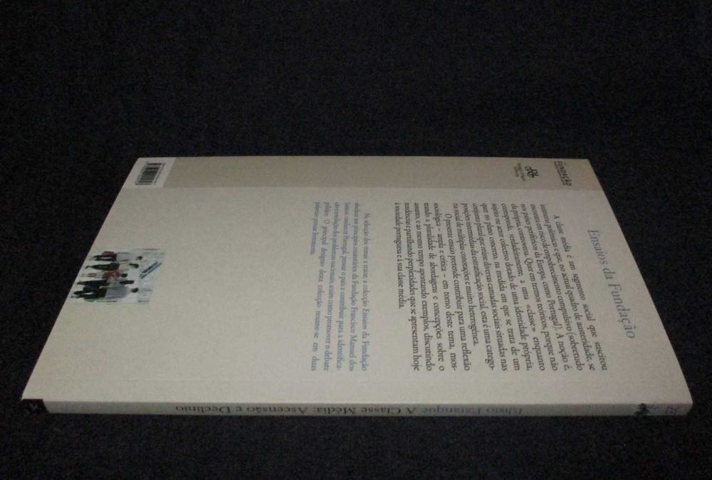Livro A Classe Média Ascensão e Declínio Elísio Estanque FFMS