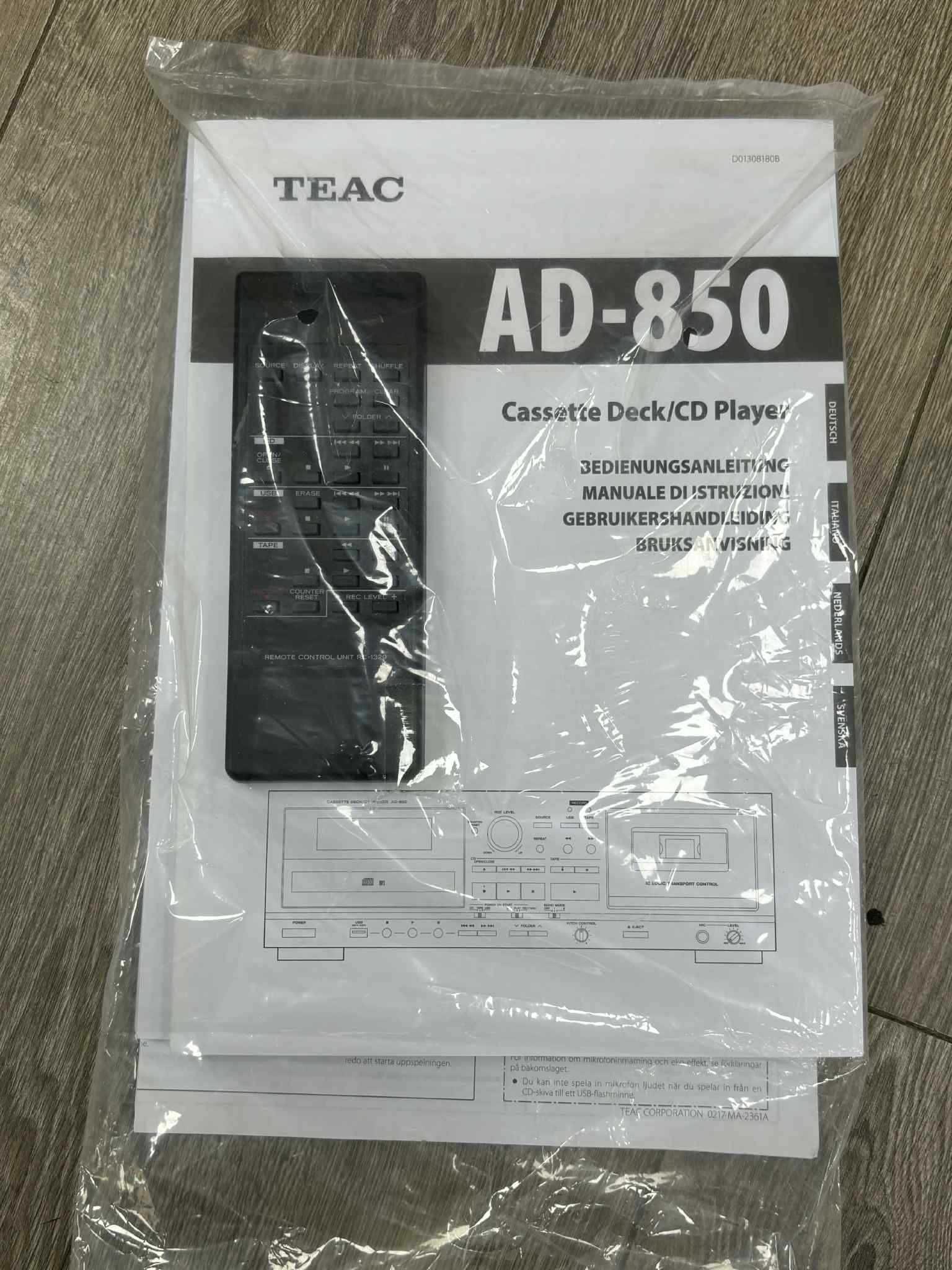 Odtwarzacz TEAC AD-850 OKAZJA!!! JAK NOWY!