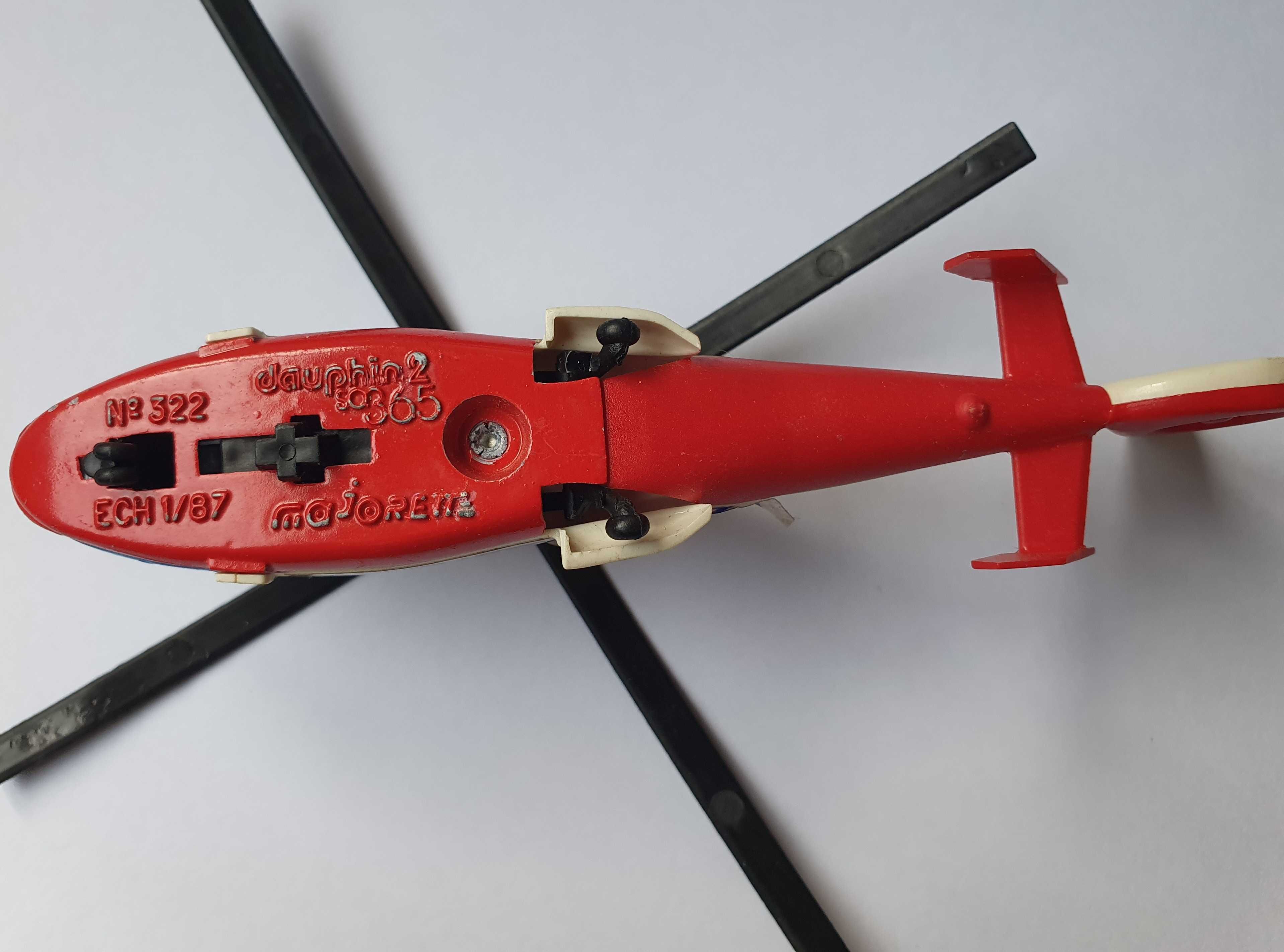Helicóptero Coast Guard - Majorette - Dauphin2 Nº 322 - vintage - RARO