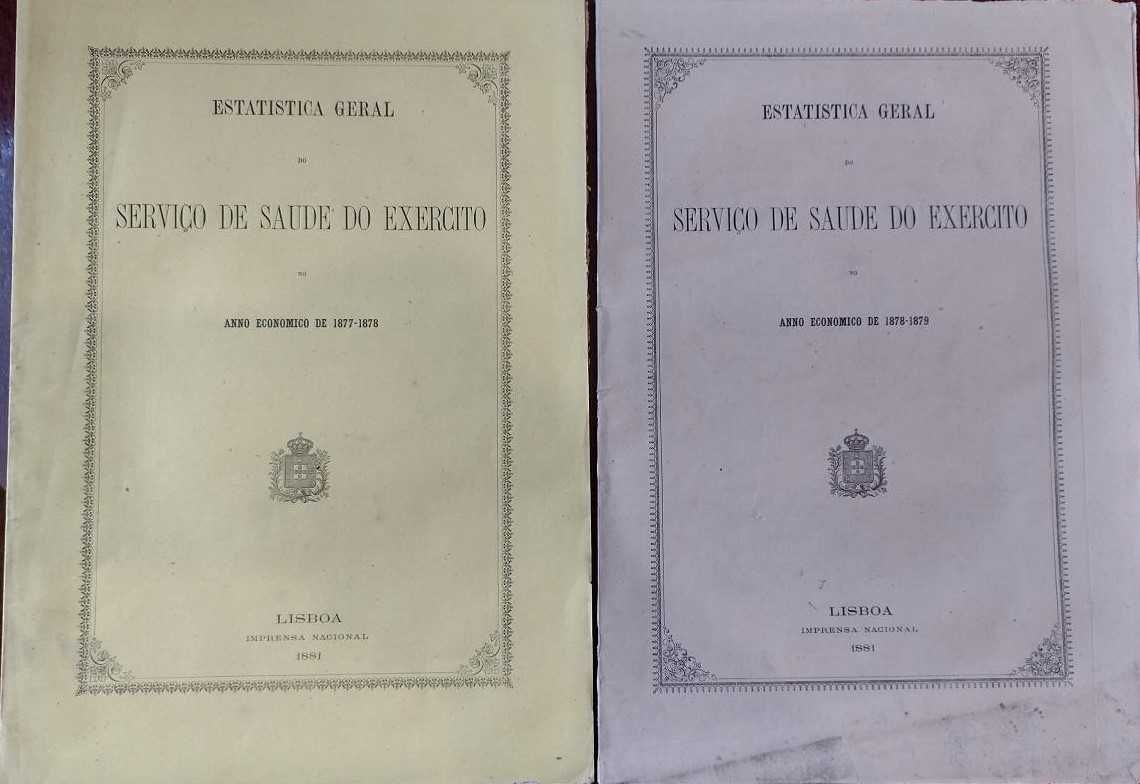 Serviço de Saúde do Exercito 1877/78-1879 Estatística Geral