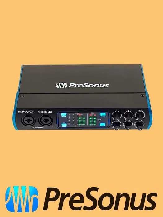 Аудіоінтерфейс Преміум PreSonus AudioBox iOne iTwo USB 96 Studio 68C