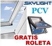 NOWE Okna dachowe PCV Skylight 55x78 66x118 78x118 78x140 + KOŁNIERZ