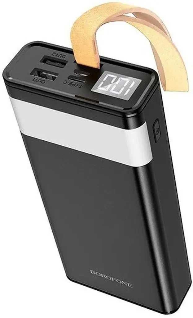 Повербанк BOROFONE 20000мАч Power Bank с цифровым дисплеем, + фонарь