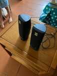Colunas pc speakers pretas