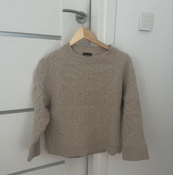 Sweter w jodełkę Massimo Dutti
