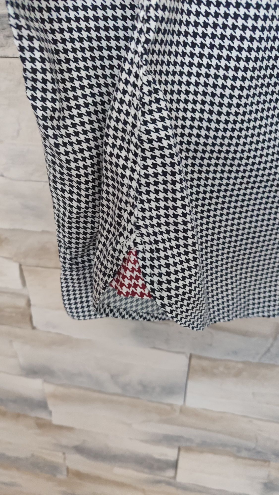 Bluzka damska koszulowa pepitka Tommy Hilfiger 98% bawełna,bez wad.