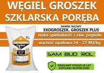 Węgiel GROSZEK (dawniej ekogroszek) SZKLARSKA PORĘBA, transport !