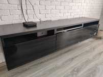Szafka wisząca rtv czarny połysk IKEA 180x40x40