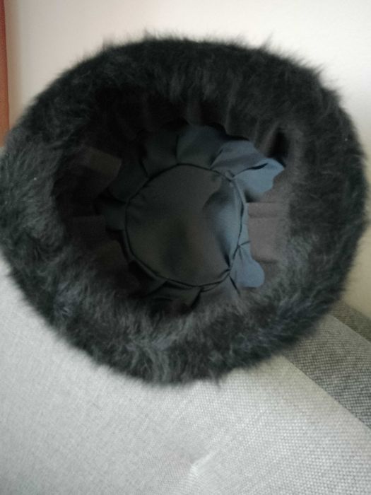 Kapelusik z moheru czarny