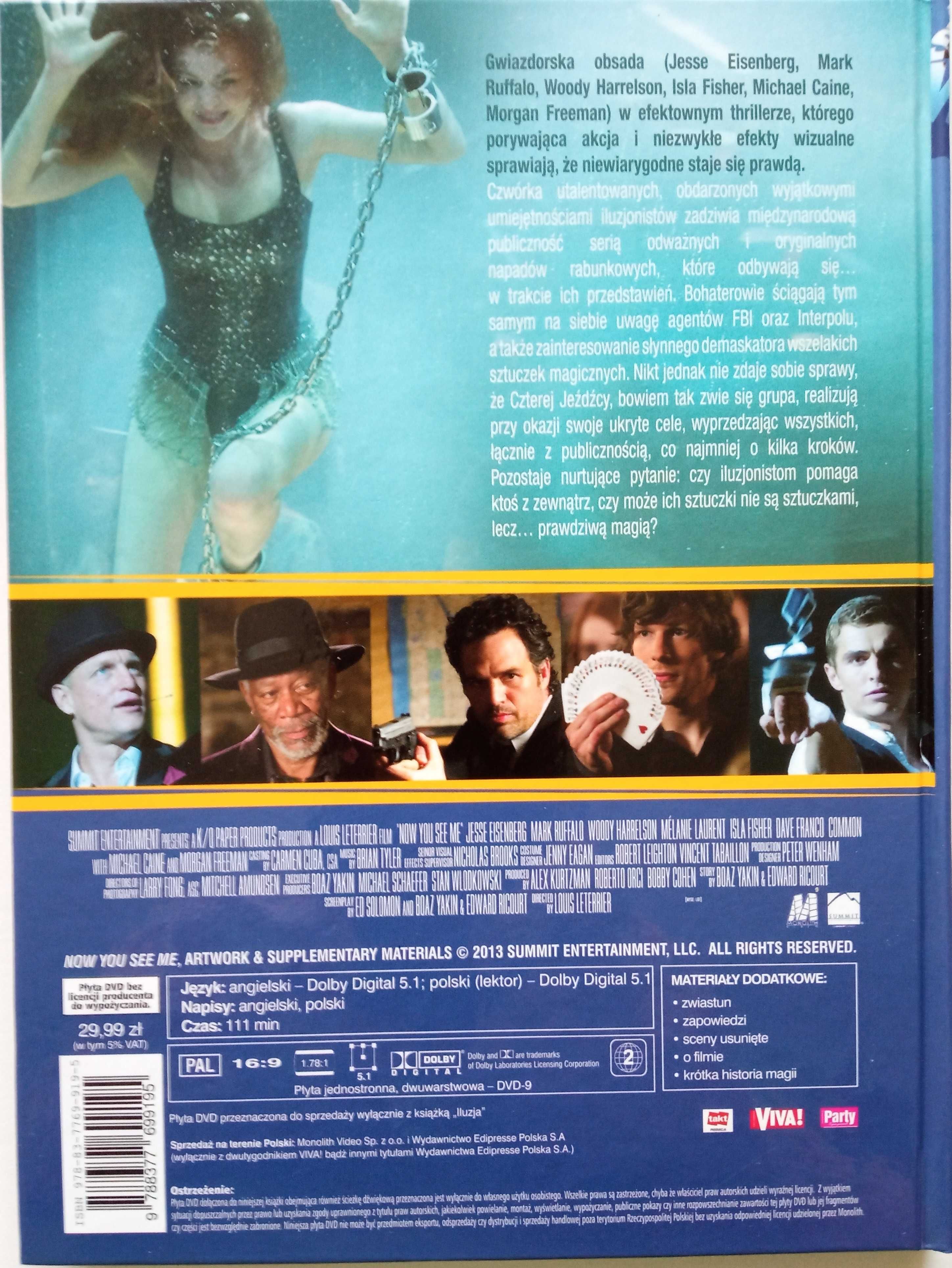 Iluzja 1&2 DVD Mark Ruffalo, Woody Harrelson, M. Freeman