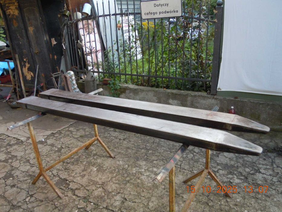 Przedłużki wideł wózek widłowy 2,2m przekrój wew. 163 x 65 mm oryginał