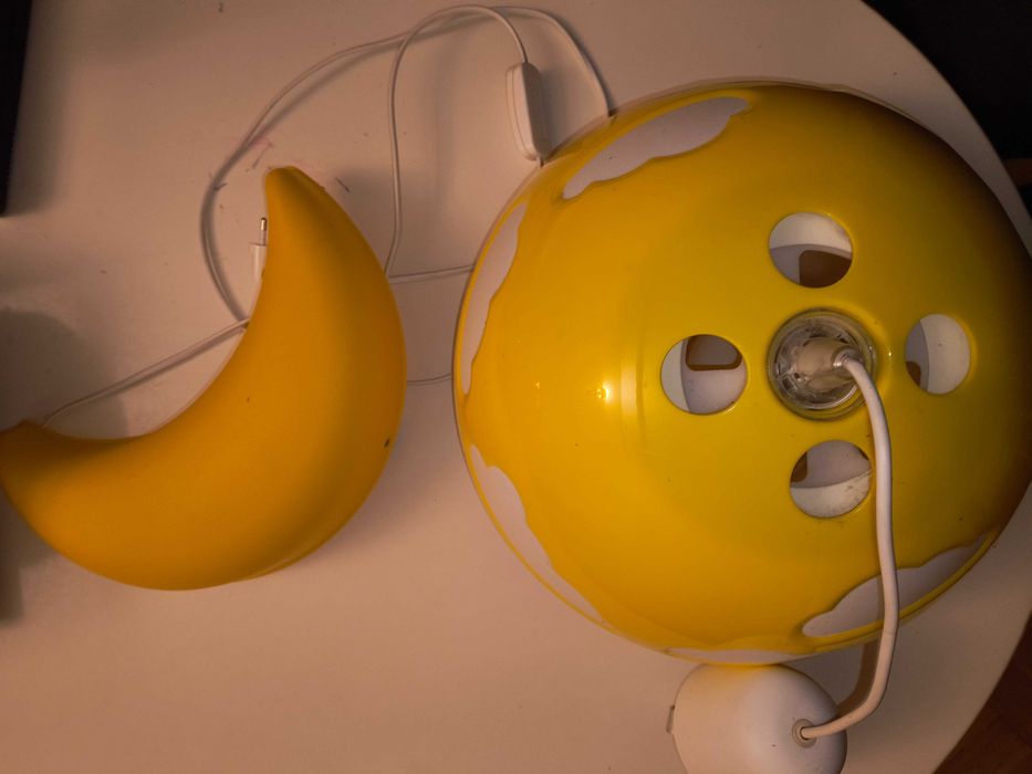 Lampa sufitowa plus lampka nad łóżko Ikea dziecięcia
