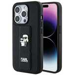 Etui Karl Lagerfeld Gripstand Saffiano Karl&Choupette Pins na iPhone 1