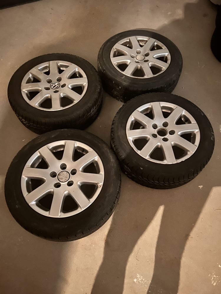 Opny zimowe wraz z alufelgami vw