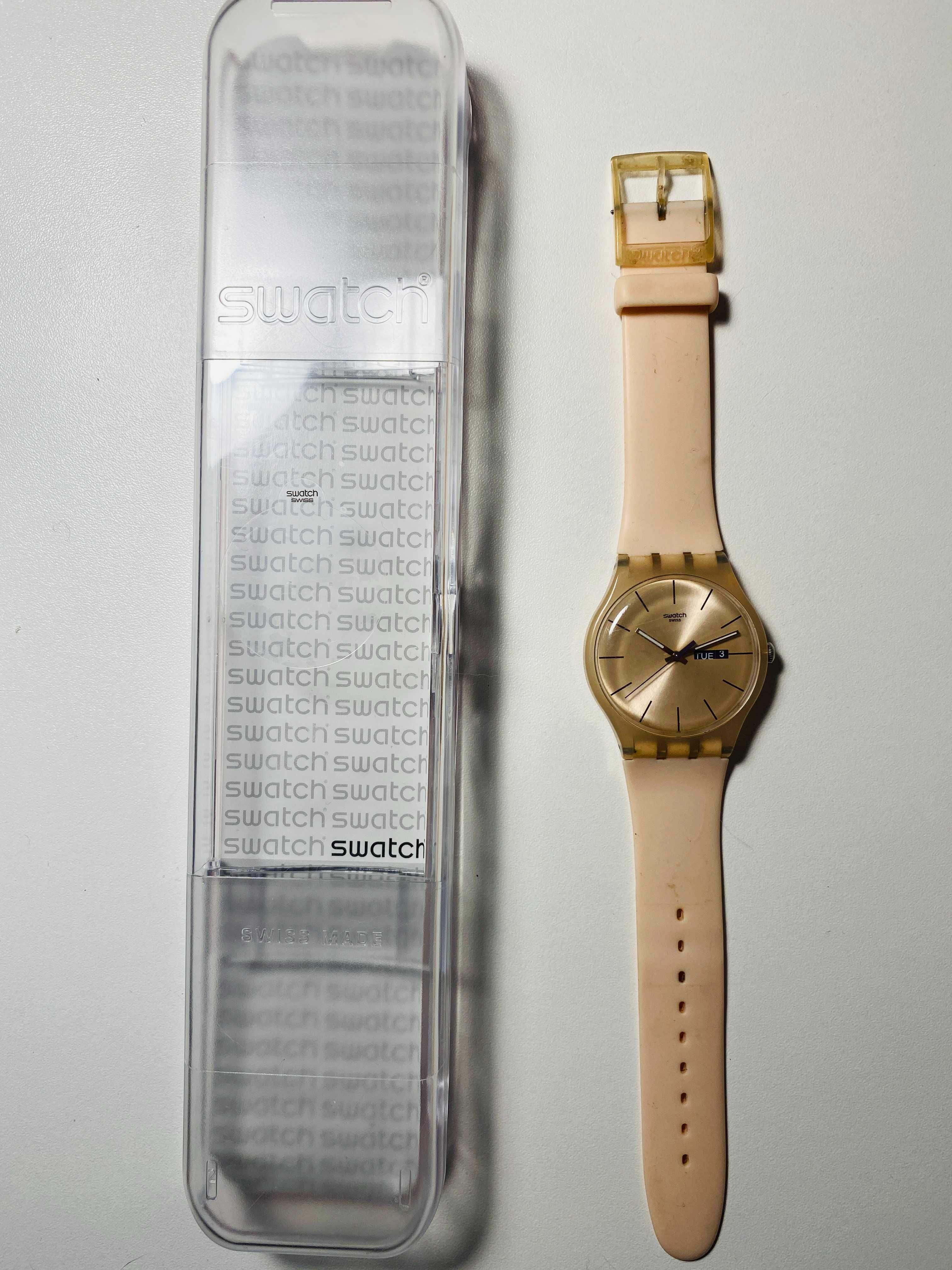 Zegarek damski Swatch ROSE REBEL pudrowy róż